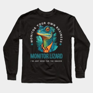 Monitor Lizard Humor Long Sleeve T-Shirt